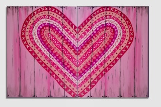 Paint Nite: Boho Valentine Heart Partner Painting